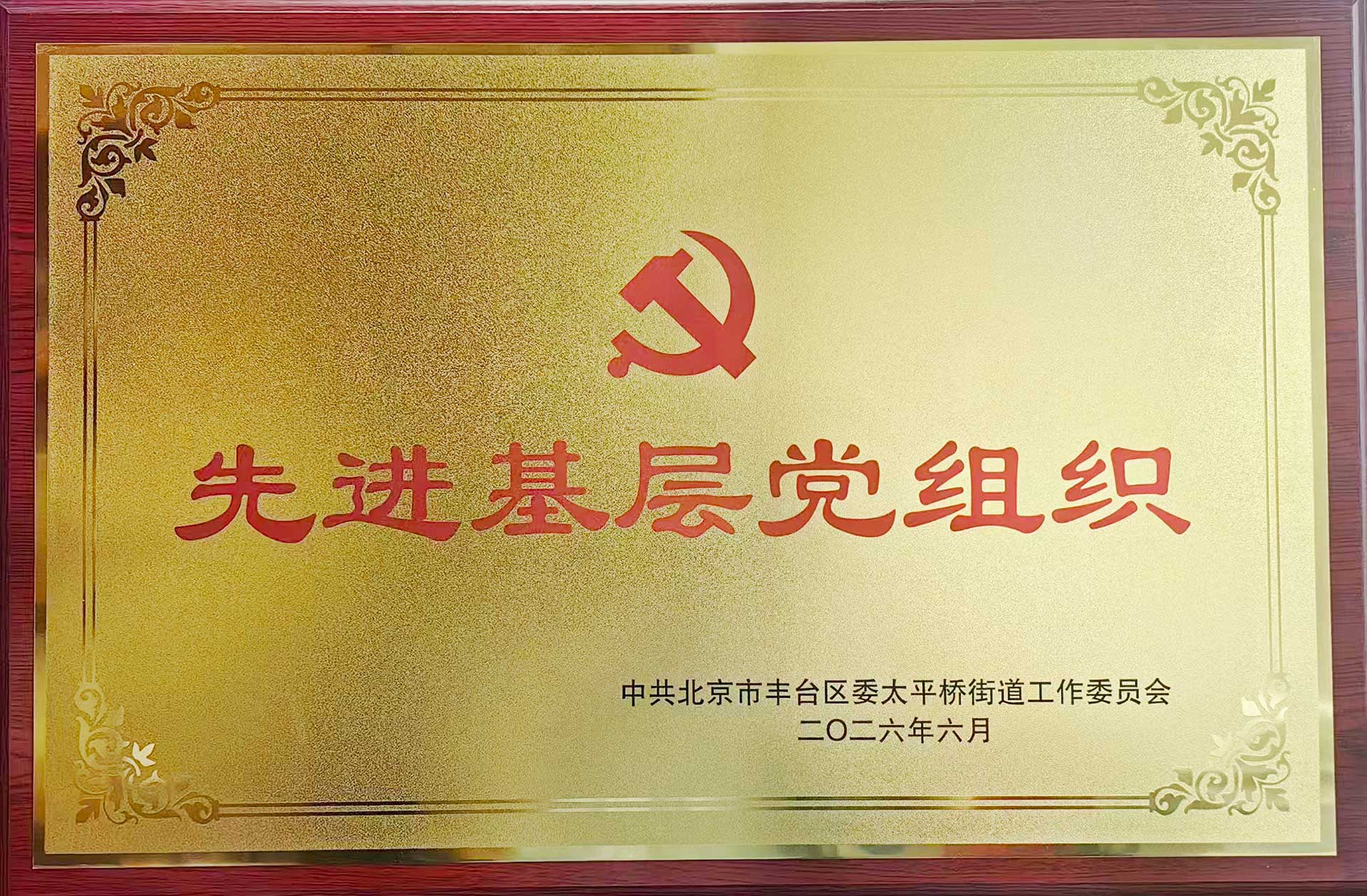 喜报｜党建引领践初心 载誉前行庆华诞——在线压球(中国)唯一官方网站招标集团党支部获评辖区“优秀基层党组织”